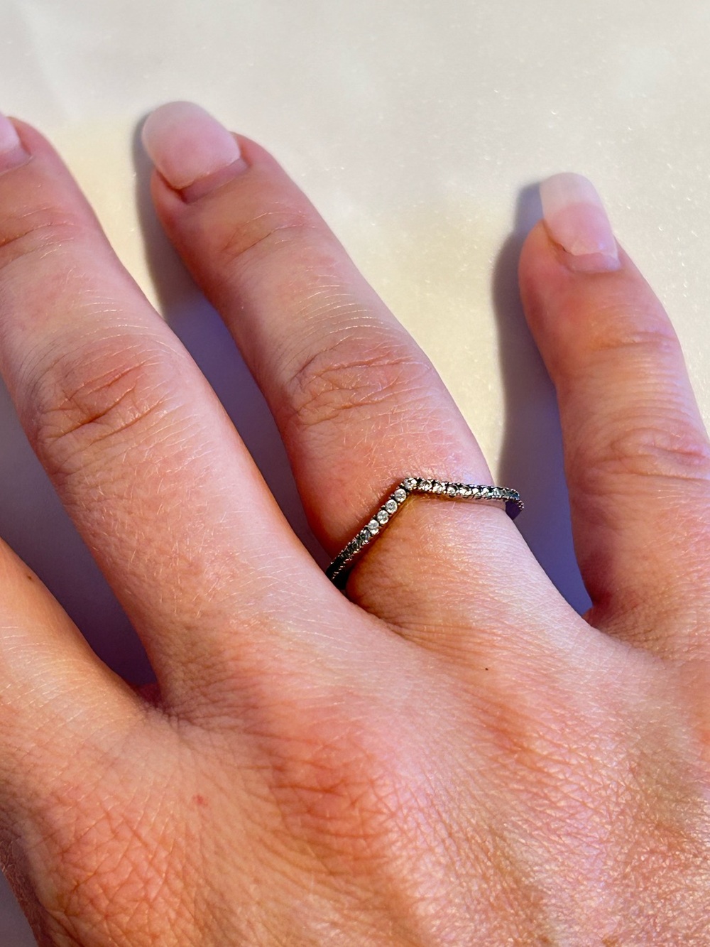 Pandora Wishbone Ring Size 52/ US 6 - Picture 8 of 8